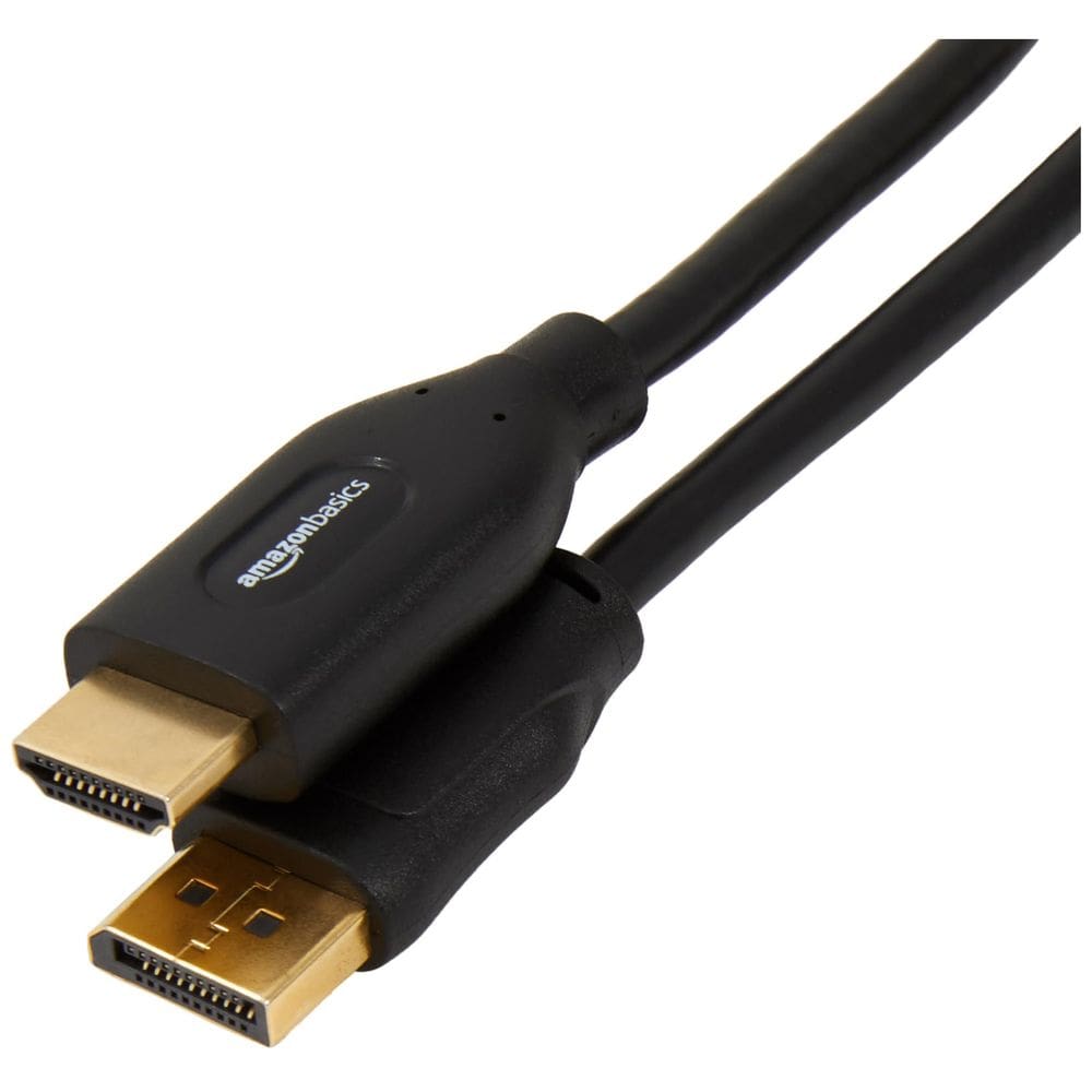 Cabo DisplayPort para HDMI Amazon Basics 7,6 m 1080p preto