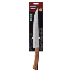 Faca Butcher Tramontina Nômade Com Lâmina Em Aço Inox E Cabo De Madeira 10 Polegada