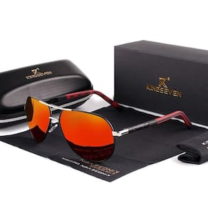 Óculos De Sol Polarizados Ultra Leve Estilo Piloto Elegante