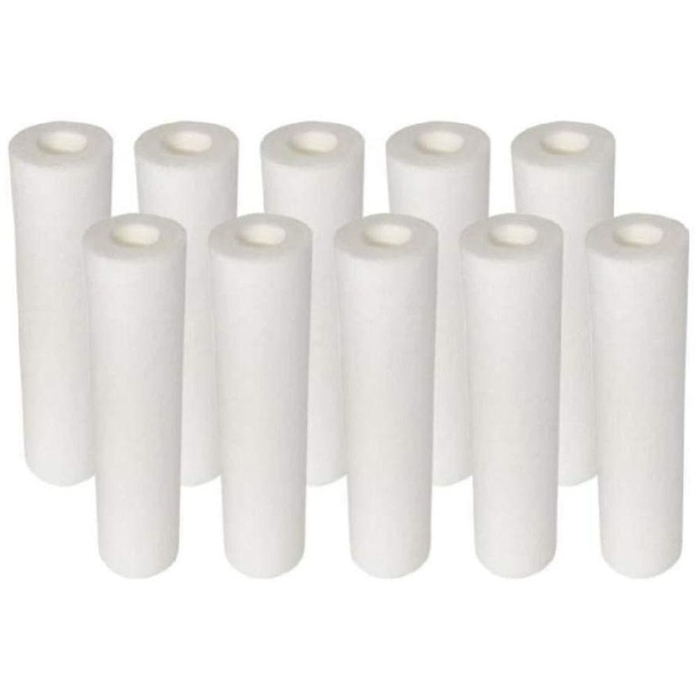 Kit 10 Refil Polipropileno Filtro Cavalete, Caixa D`Água E