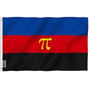Cabeçalho de lona de poliéster Flag Anley Polyamory Pride 90x150cm