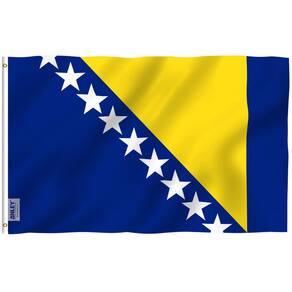 Bandeira Anley Bósnia e Herzegovina 90x150cm Poliéster