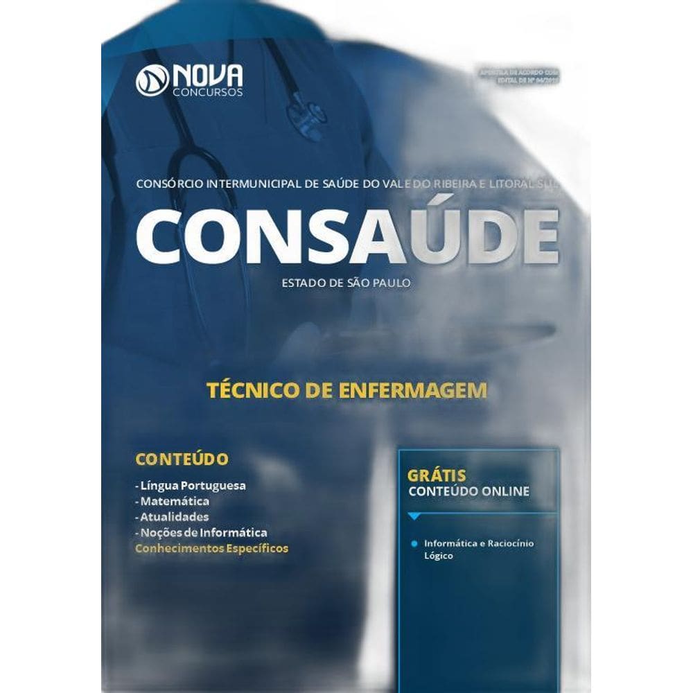 Apostila Consaúde SP 2019 Técnico de Enfermagem