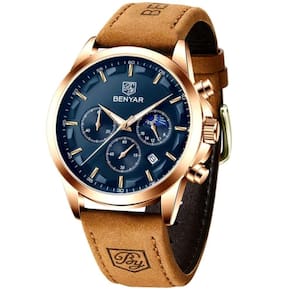 Relógio De Pulso Masculino Movimento De Quartzo Design Esportivo Impermeavel Azul