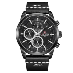 Relógio Esportivo Naviforce De Pulso Quartzo Preto