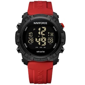 Relógio Esportivo Digital Impermeável Pulseira De Silicone Casual Vermelho