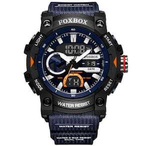 Relógio De Pulso Masculino Digital Led Esportivo Azul