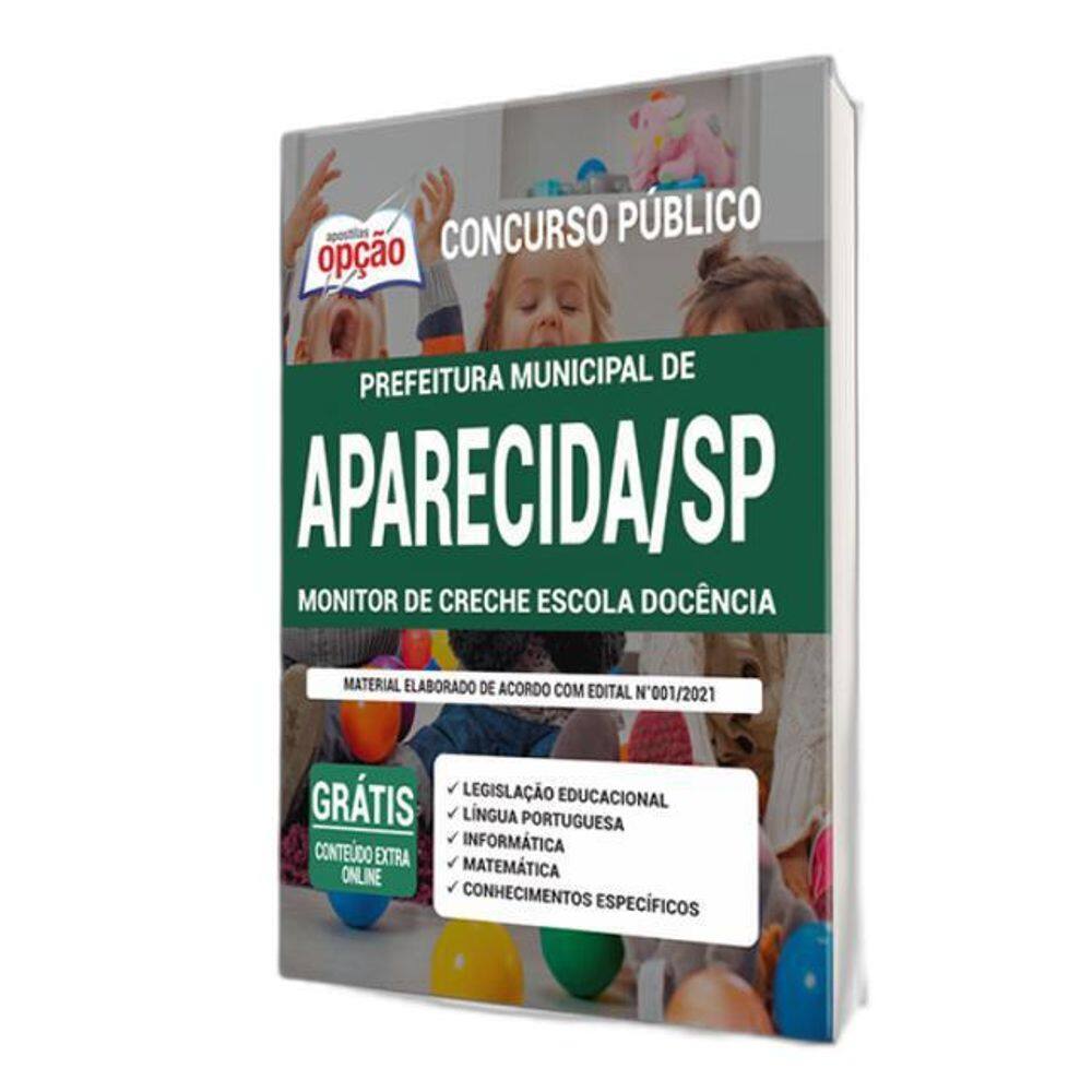 Apostila Aparecida Sp - Monitor De Creche Escola Docência