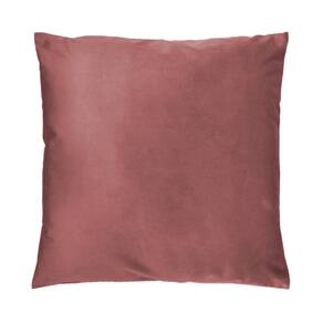 Capa De Almofada Veludo 43x43cm Micromink Jolitex Rosa Queimado