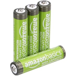 Baterias recarregáveis Amazon Basics AAA 850mAh, pacote com 4