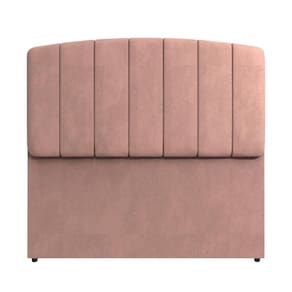 Painel Cabeceira Atenas Estofada Modulada Cama Casal 1,40m Rosa Rosa