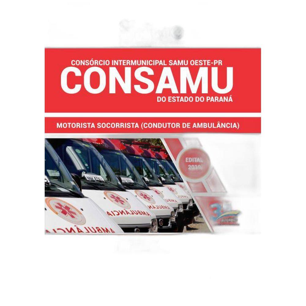 Apostila CONSAMU 2019  Motorista Ambulância