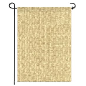 Bandeira de jardim Anley Blank Burlap 45x32cm para decoração DIY