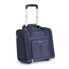 Bagagem Amazon Basics Underseat Carry-On 14 polegadas azul marinho