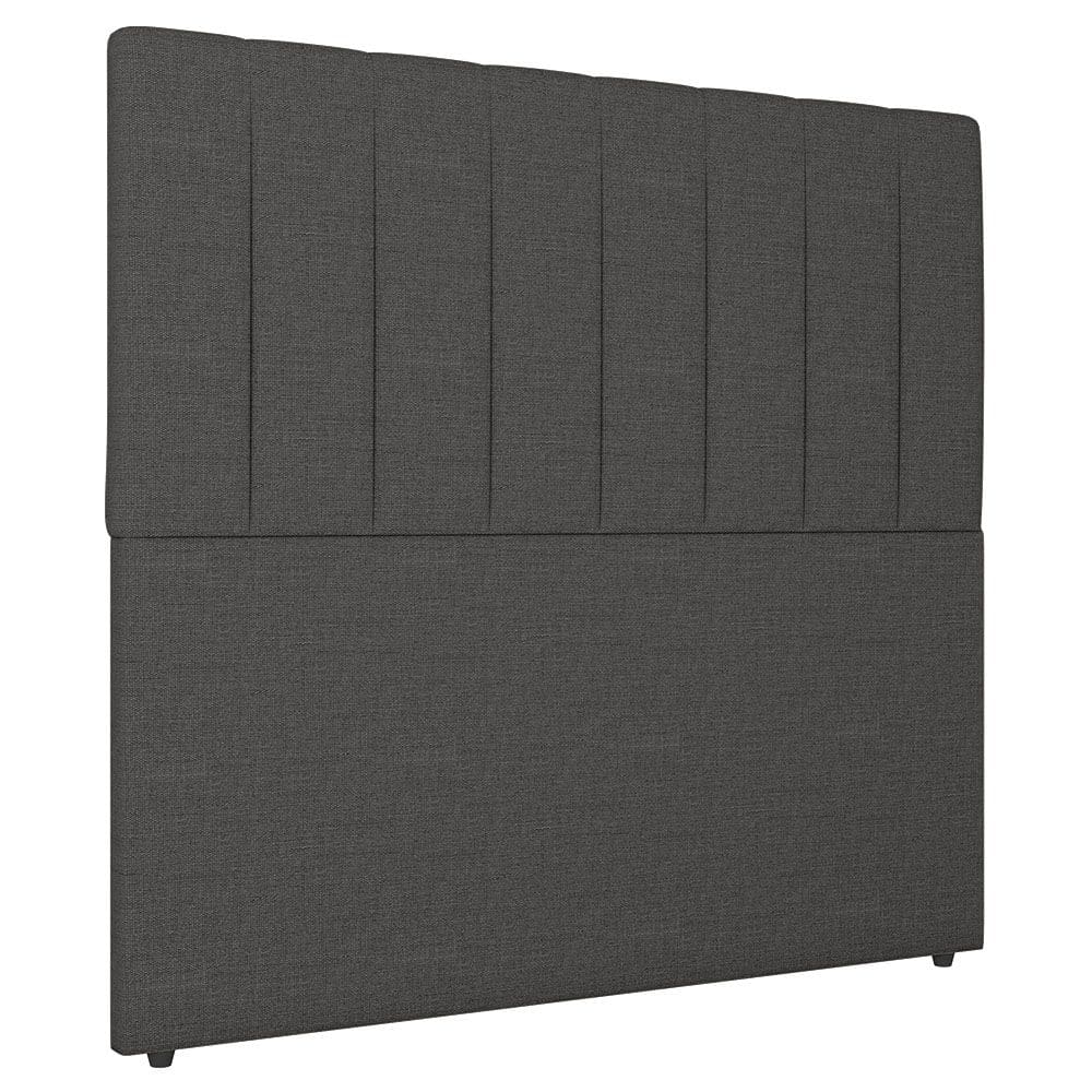 Cabeceira Cama Box Solteiro Ivana 90cm Linho Cinza - Desk Design