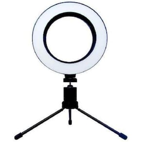 Ring Light Exbom 6 Polegadas Led Com Tripé De Mesa
