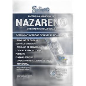 Apostila Prefeitura Nazareno Mg - Cargos Nível Fundamental