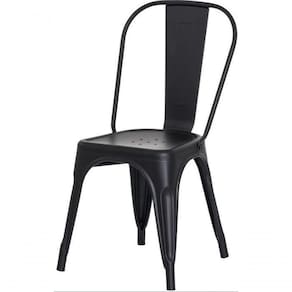 Cadeira Iron Tolix Design Industrial Jantar Cozinha Casa Preto