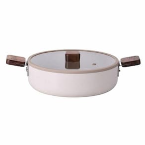 Caçarola Rasa 24cm/2,5l Alumínio Forjado Com Revestimento Cerâmico Bien Neoflam Bege