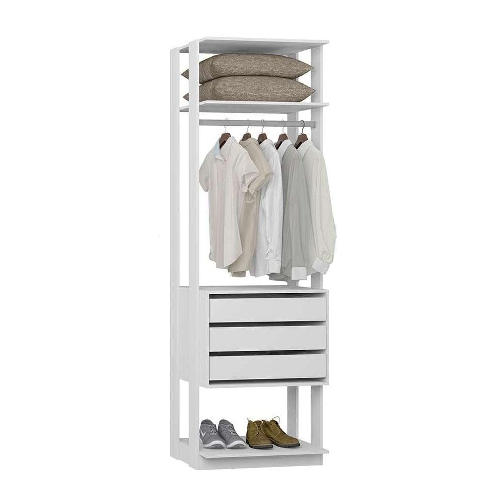 Guarda-Roupa Modulado Clothes 3 GV Branco
