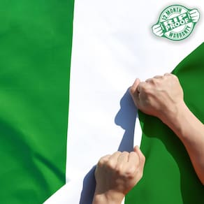 Bandeira Anley à prova de rasgos, dupla face, 3 camadas, Nigéria, 90x150cm