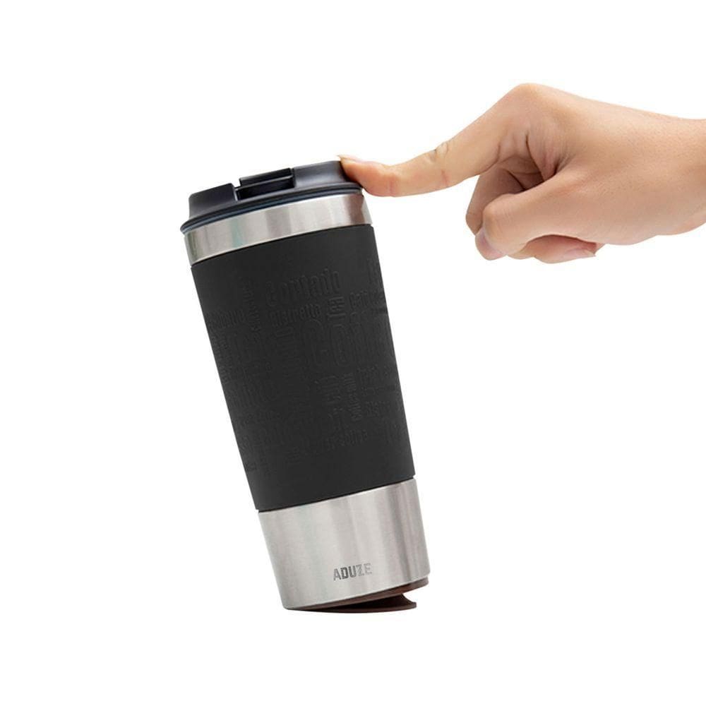 Copo Térmico Aduze Com Ventosa Preto 400ml