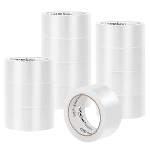 Fita adesiva de embalagem Amazon Basics para envio de 36 rolos transparentes
