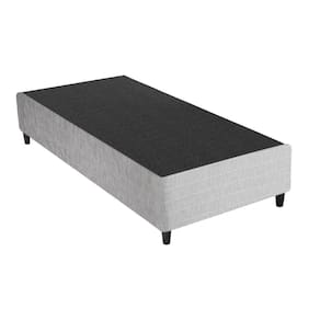 Base Box Sommier Solteiro 88x188cm Columbus Inducol Cr35247a Cinza Cinza