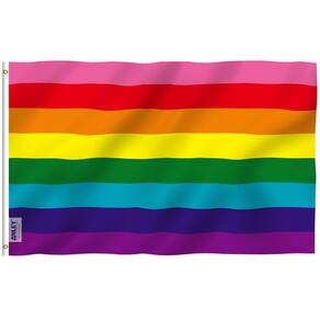 Bandeira Anley Fly Breeze  8 Listras Arco-Íris 90x150cm