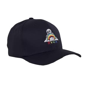 Boné RVCA Aba Curva Rainbow Skull Strapback SM25 Preto