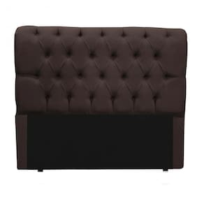 Cabeceira Casal Marrom 1,40m Estofada Capitone Paris Madrid cama box