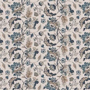 Veludo Estampado Flores e Folhas P/ Poltronas e Decoração 1m