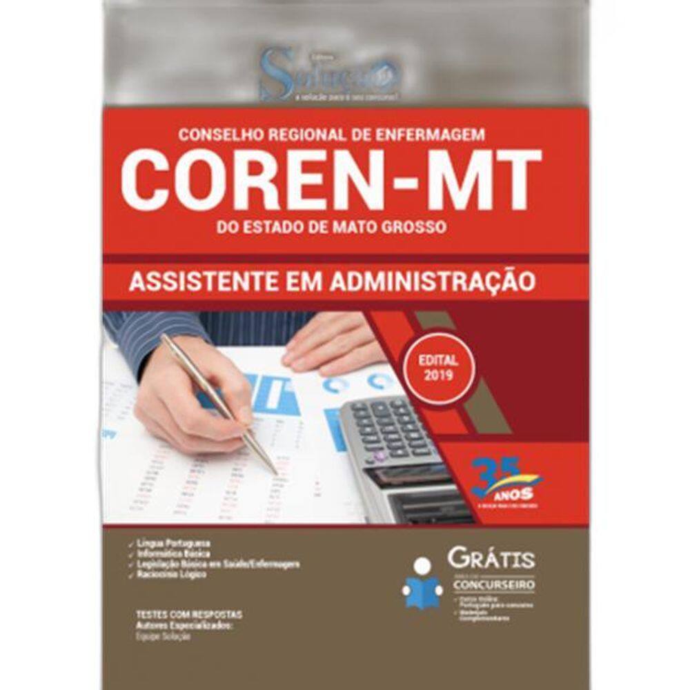 Apostila Coren-Mt - 2019 - Assistente Em Administração