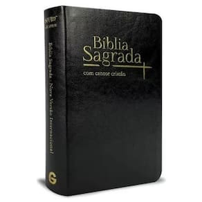 Bíblia Sagrada Nvi | Letra Grande Com Cantor Cristão | Preta