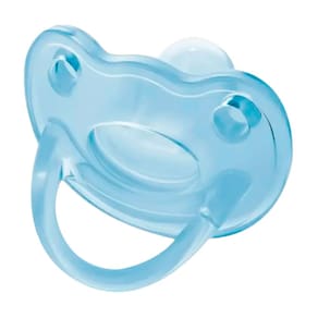 Chupeta Lillo Soft Divertida 100% Silicone Tamanho 2 Bico Anatômico 6+ Meses Azul 1 Unidade