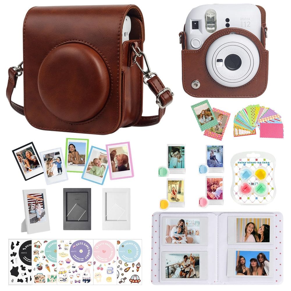 Pacote de acessórios CAIYOULE para Fujifilm Instax Mini 12 - Brow