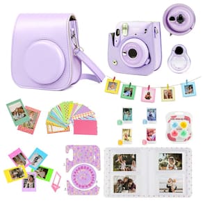 Kit de acessórios WOGOZAN para Fujifilm Instax Mini 11 Lilac Pu