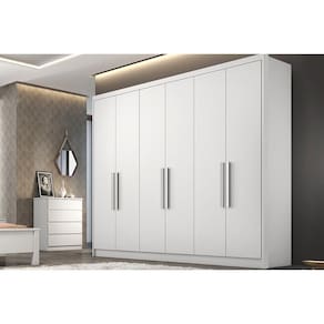 Guarda Roupa Casal 6 Portas E 8 Gavetas Rizon/linea Branco - Horizonte
