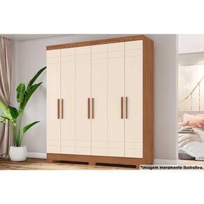 Guarda Roupa Casal 6 Portas E 2 Gavetas C- Pés Briz B369 Nature-off White