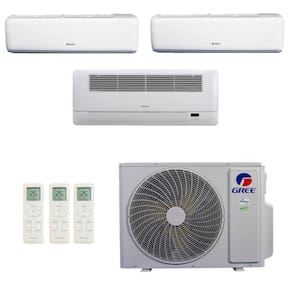 Ar-Condicionado Multi Split Inverter R-32 Gree 30.000 (2x Evap HW 12.000 + 1x Evap Cassete 1 Via 18.000) Quente/Frio 220V