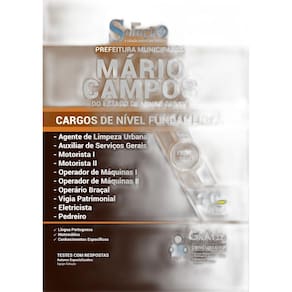 Apostila Prefeitura Mário Campos Mg - Nível Fundamental