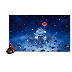 Papel De Parede 3D Espaço Estrelas Astronauta 3,5M Nsp94