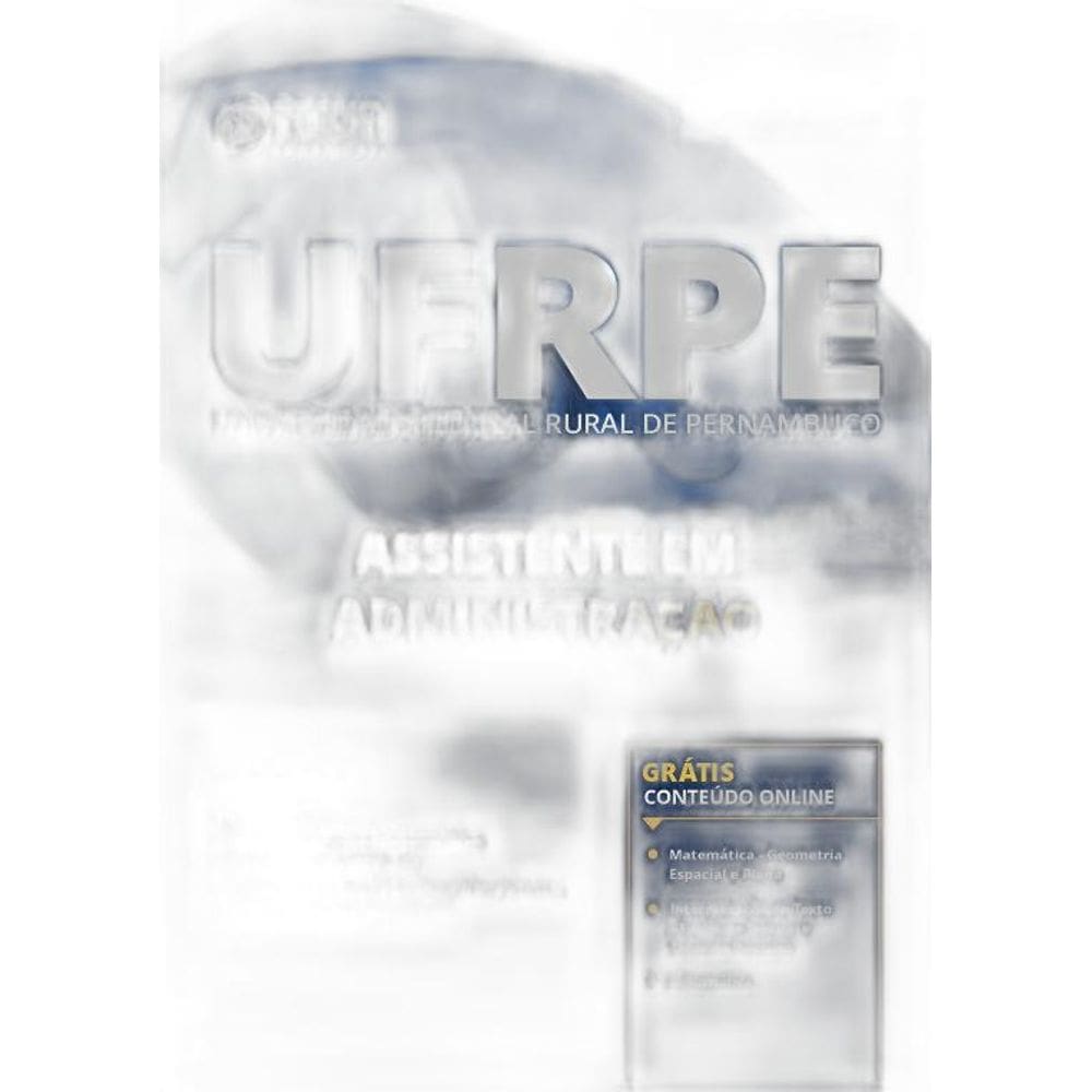 Apostila UFRPE 2019  Assistente em Administração