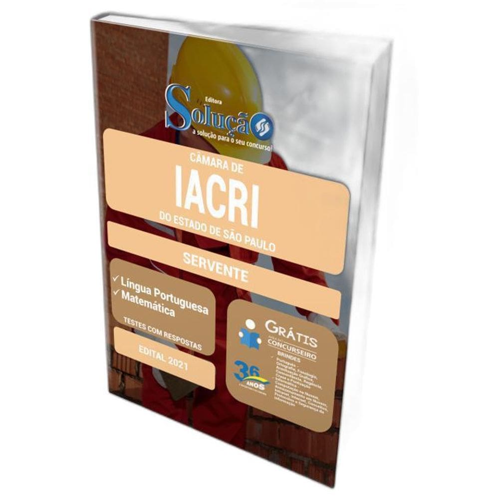 Apostila Câmara De Iacri Sp - Servente