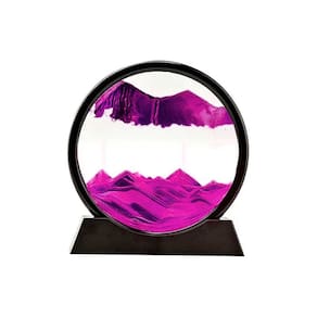 Enfeite Vidro Interativo Quadro Redondo Decorativo Duna