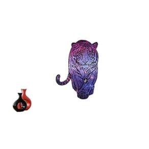 Papel De Parede 3D Animais Pop Art Tigre Felino 3,5M Pxa141