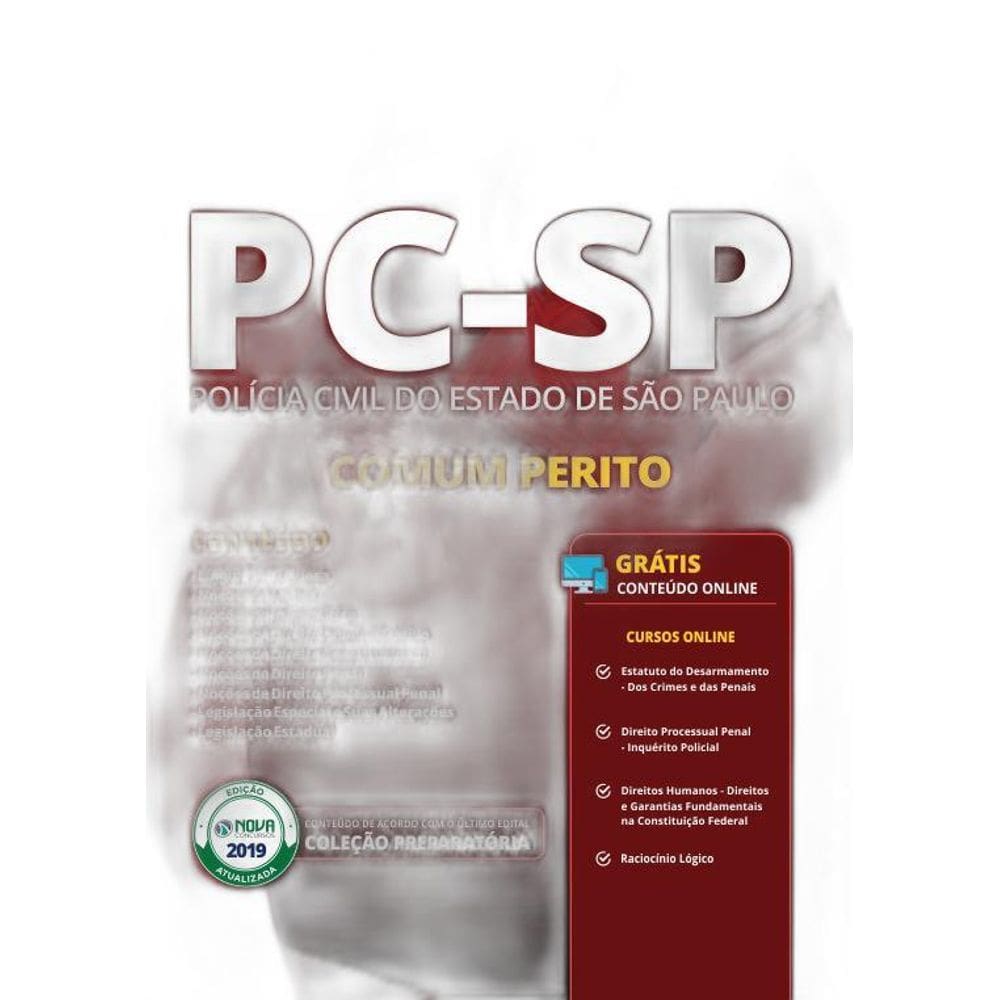 Apostila PCSP 2019  Perito Criminal