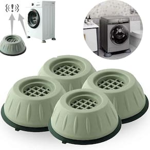 Kit Pé Nivelador Almofada Máq Anti Rúido Movimento