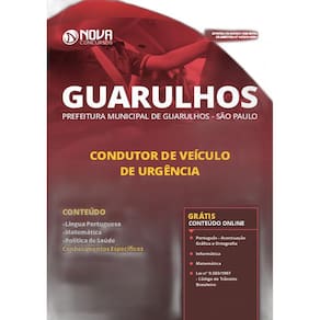 Apostila Guarulhos SP 2019 Condutor de Veículo de Urgência