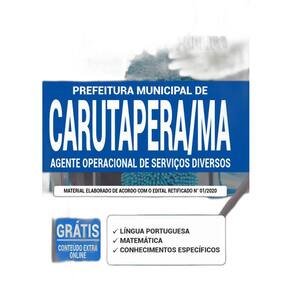 Apostila Carutapera Ma Agente Operacional Serviços Diversos